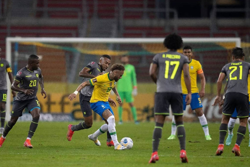 Neymar against Ecuador
