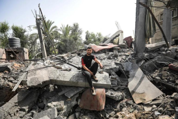 Israeli airstrikes reduce Gaza house and its antique collection to rubble